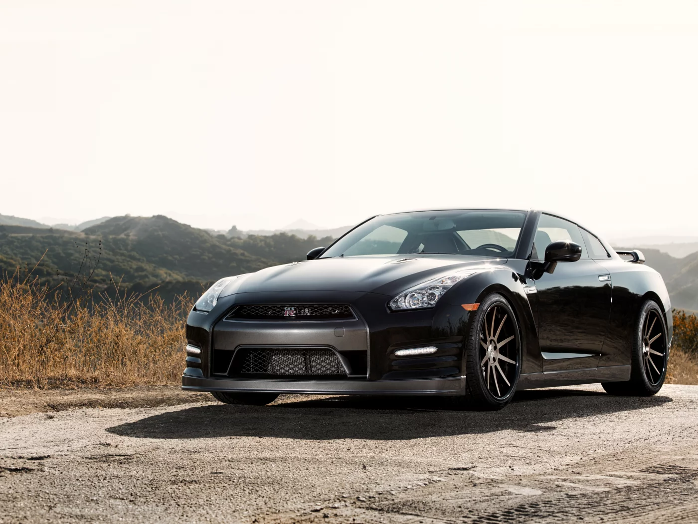 shadow, r35, black, горы, тень, ниссан, nissan, гтр, чёрный, mountains, gtr