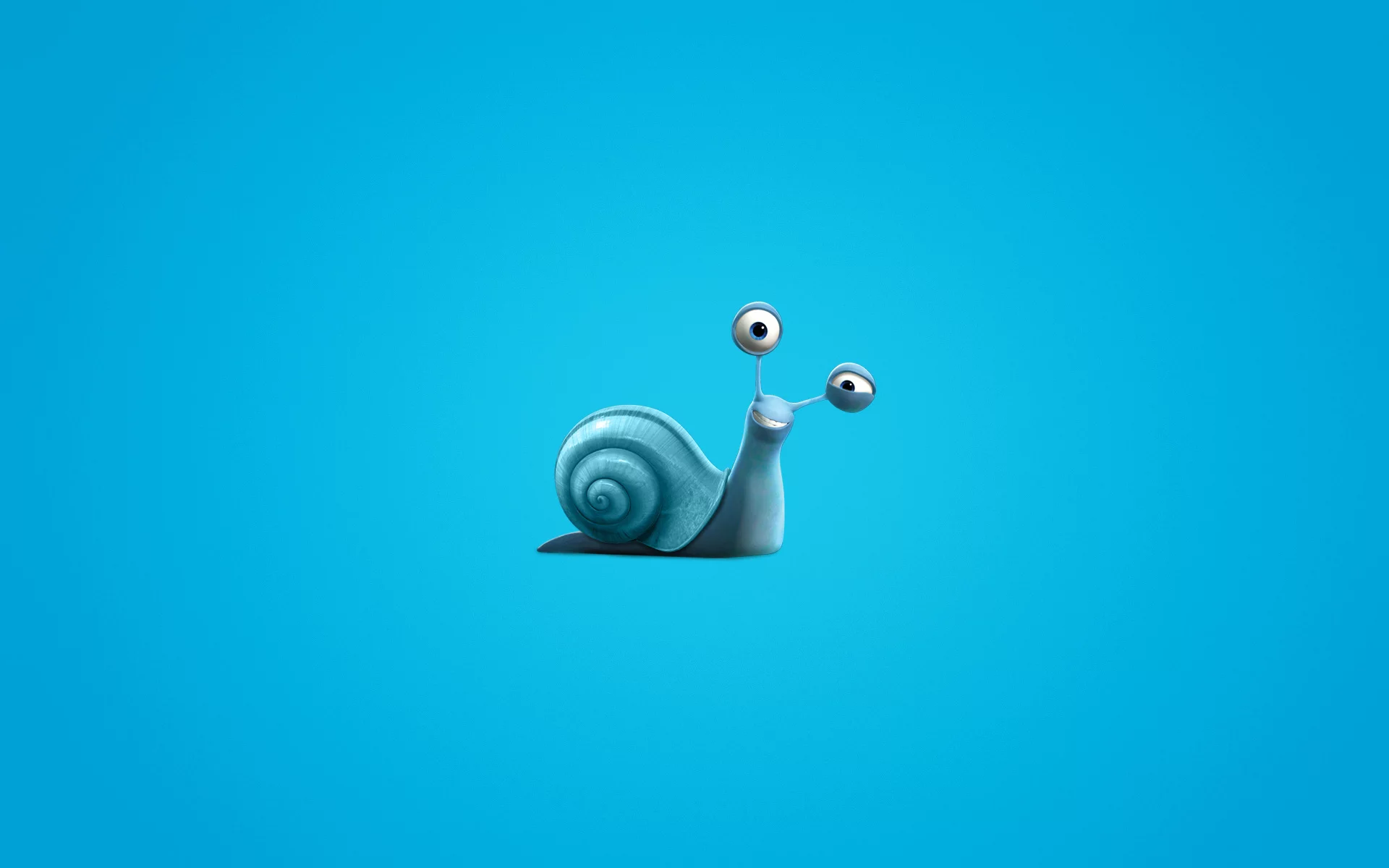синий фон, turbo, улитка, турбо, snail, минимализм