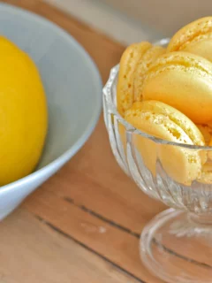 фон, фрукт, желтый, еда, лимон, macaron, сладкое, макарун