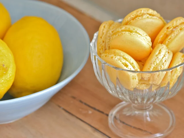 фон, фрукт, желтый, еда, лимон, macaron, сладкое, макарун
