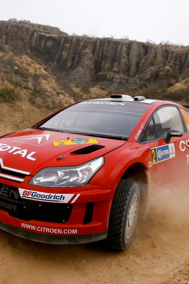 тотал, фары, citroen, rally, передок, c4, dani sordo, поворот , 2, пыль