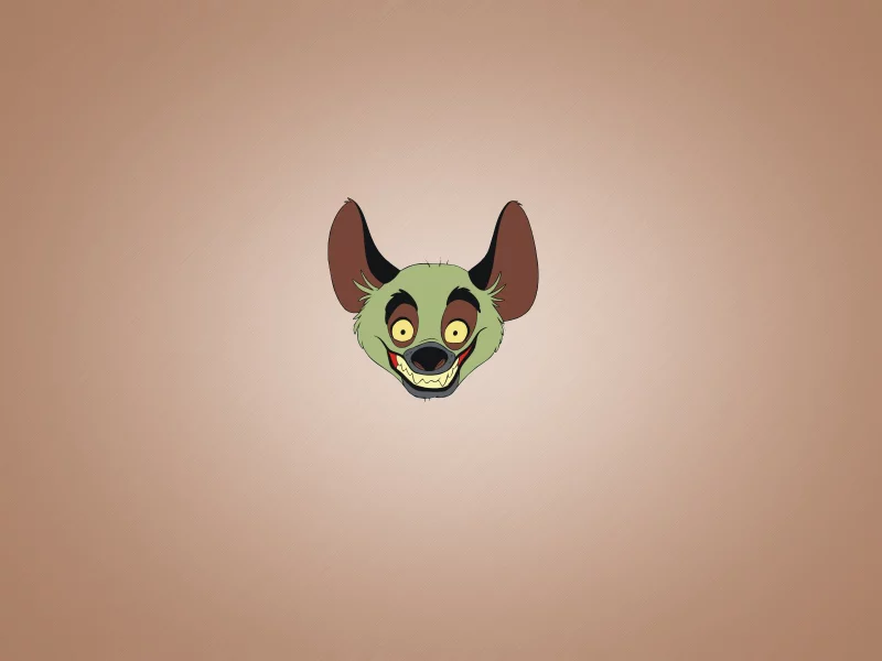 голова, улыбка, минимализм, гиена, животное, hyena, lion king