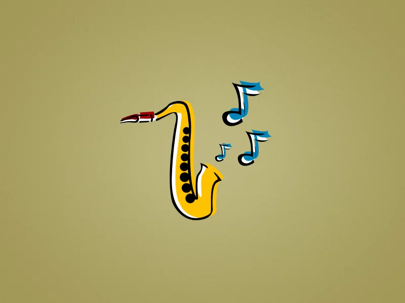 желтый, saxophone, ноты, джаз, sax, синий, jazz, музыка, саксофон