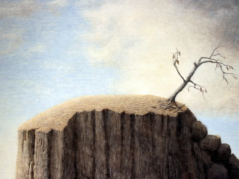 mountain, desert, tree