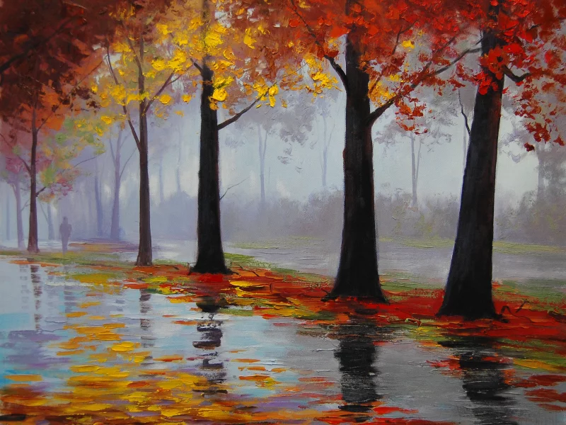 рисунок, арт, autumn rain, artsaus