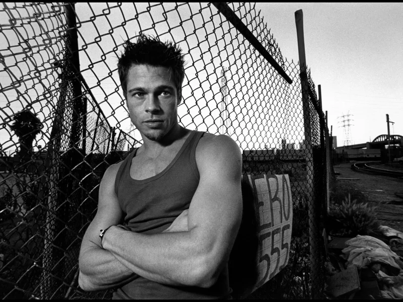 brad pitt, ограждение, решетка, мужчина, актер