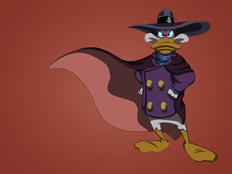 селезень, серьезный, черный плащ, чп, darkwing duck