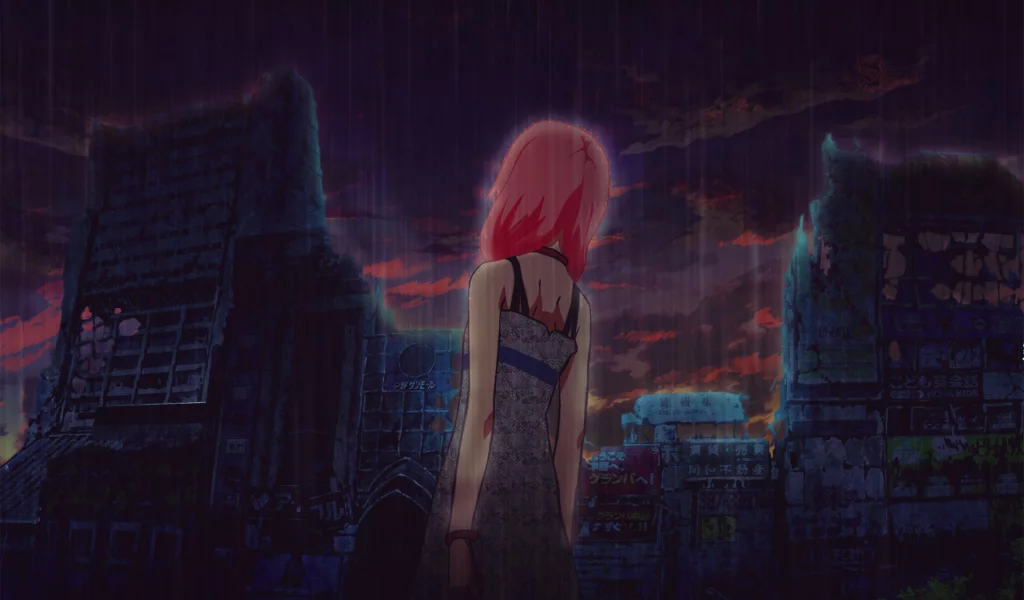 guilty crown, корона греха, инори, разрушения