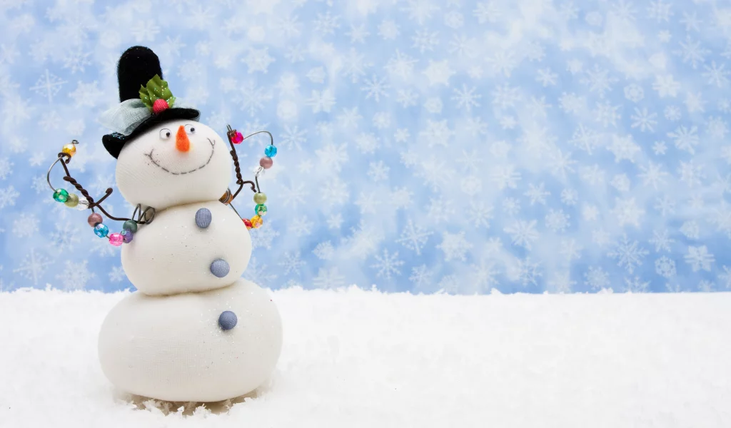 snowman, holidays, scarf, new year, snowflake, праздники, snow, christmas