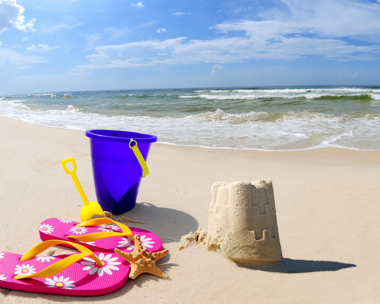 scoop, sand, beach, sand castle, sea, bucket