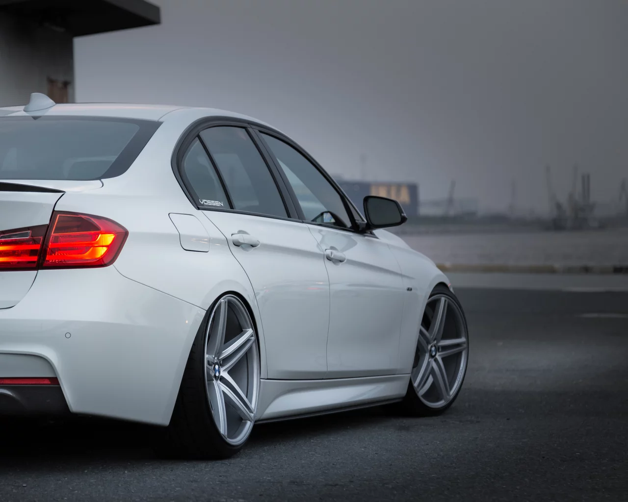 bmw, car, vossen, tuning, white