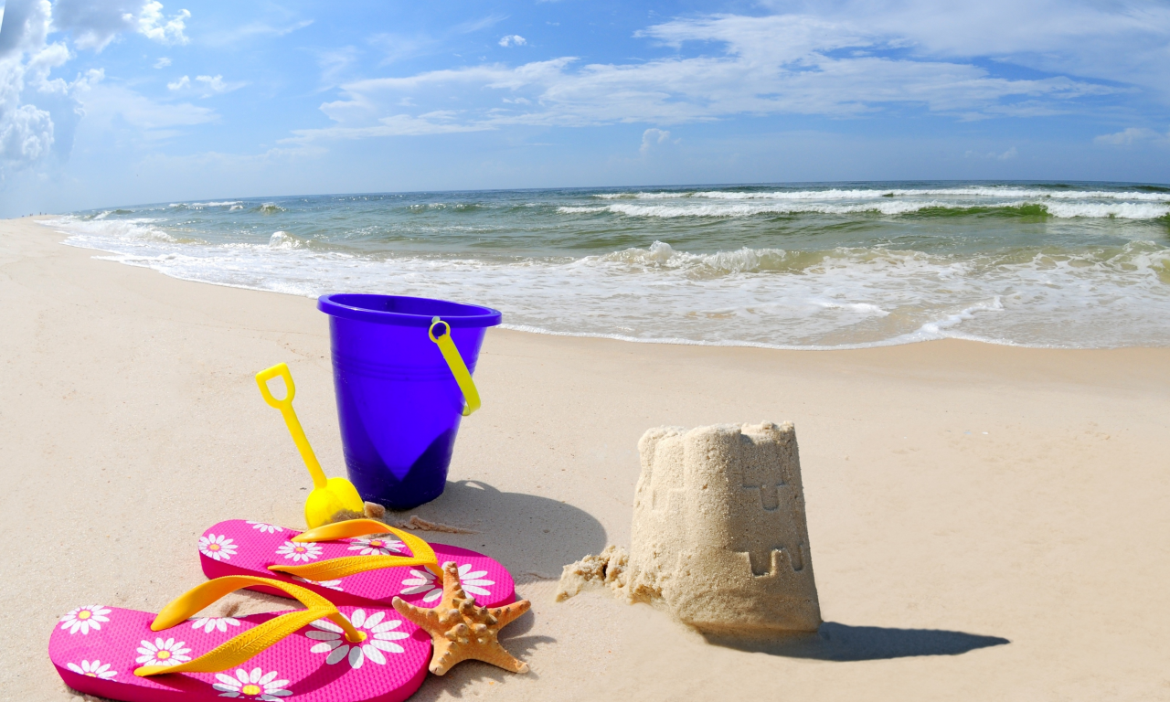 scoop, sand, beach, sand castle, sea, bucket