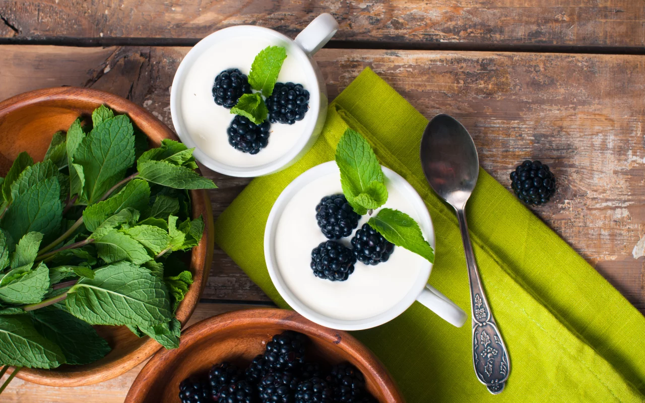 milk, dessert, blueberry, yogurt, еда, йогурт, десерт, крем, cream
