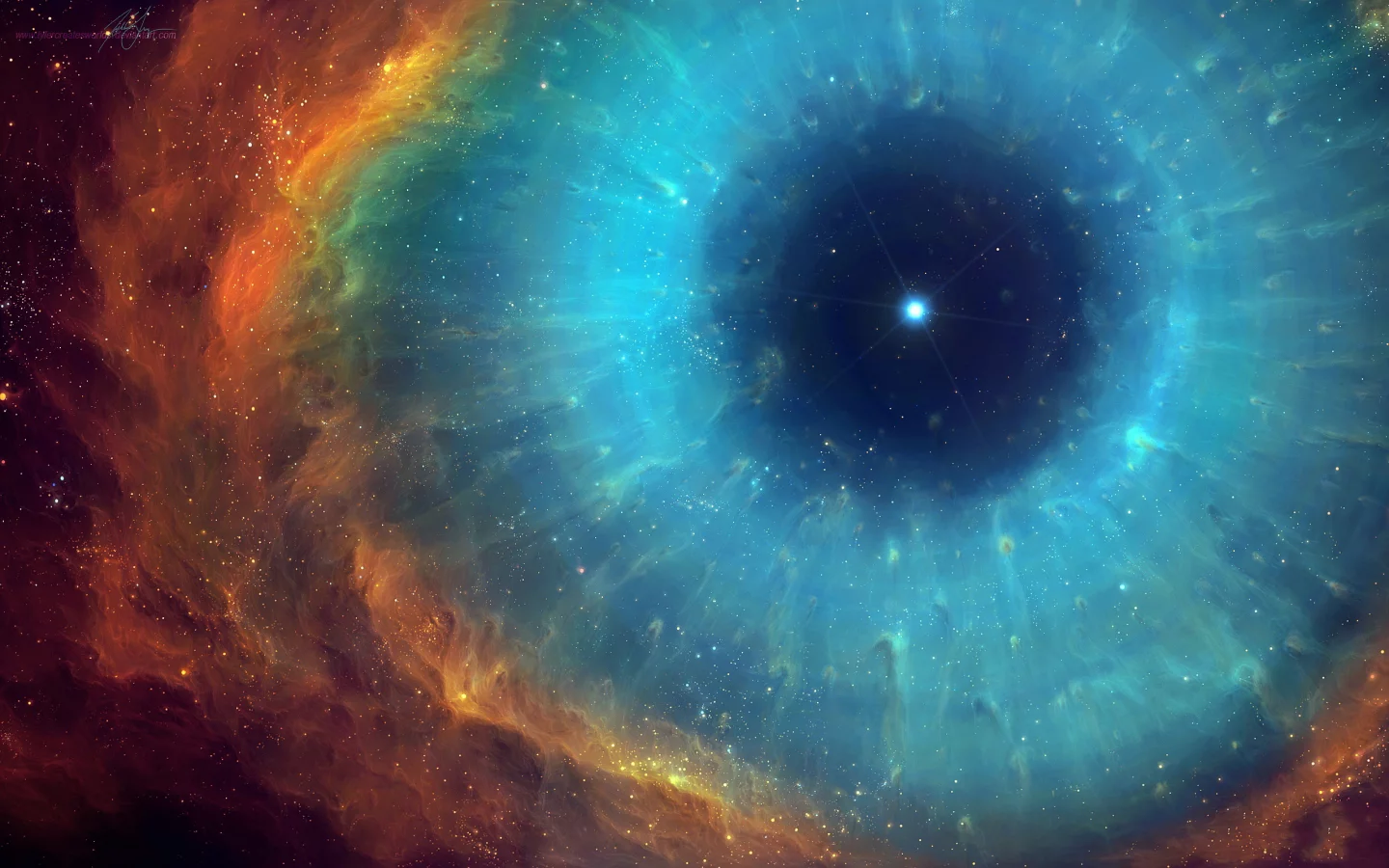 eye of god, helix, nebula, улитка, туманность