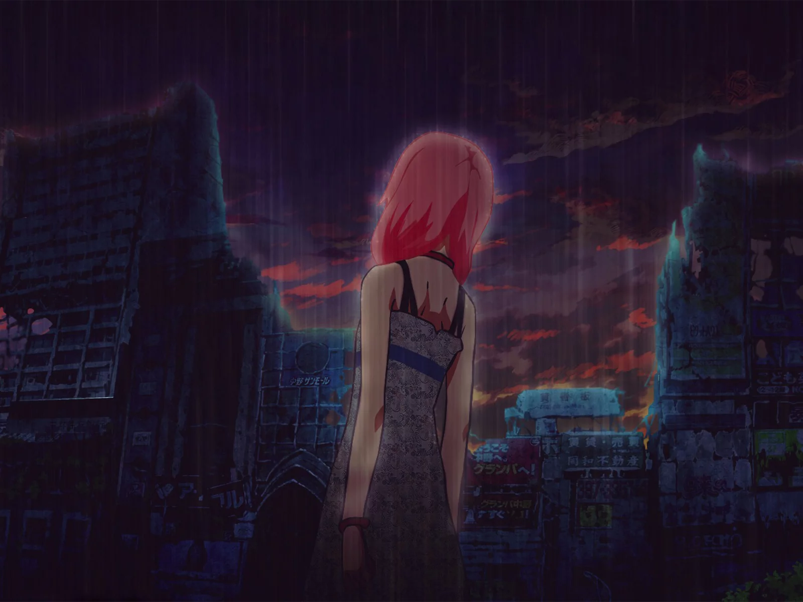 guilty crown, корона греха, инори, разрушения