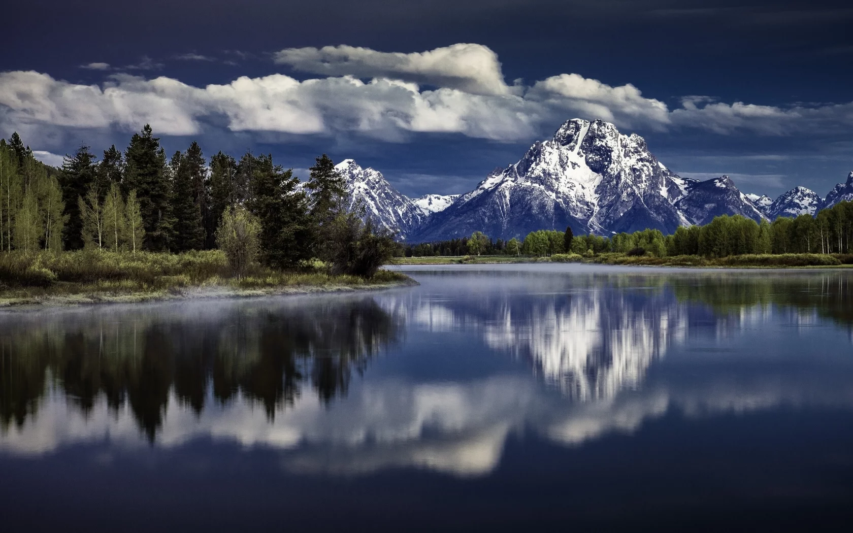 mount moran, snake river, grand teton national park, wyoming, река снейк