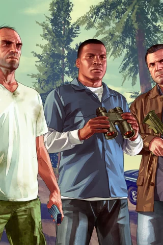 майкл, grand theft auto v, тревор, rockstar games, франклин