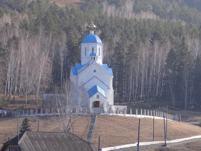 весна, церковь, сибирь, тайга