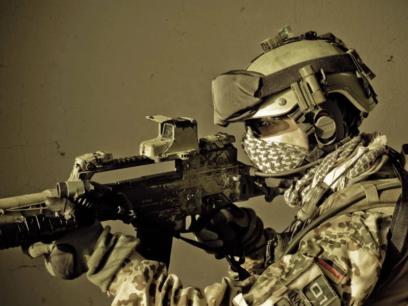 штурмовая, бундесвер, hk g36, солдат, винтовка, автомат