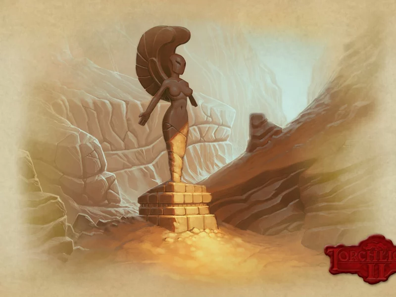 Torchlight 2, статуя, крылья