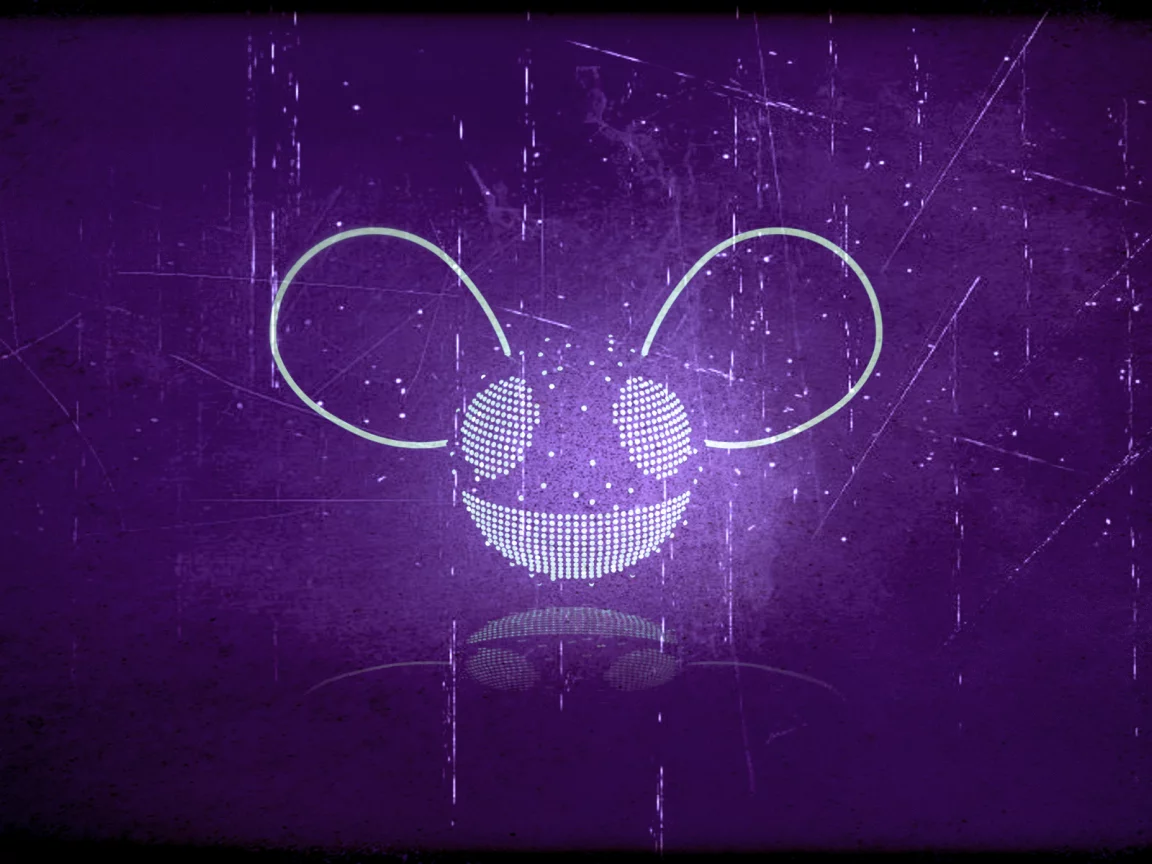 дэдмаус, deadmau5, музыка, фиолетовый, фон, глаза