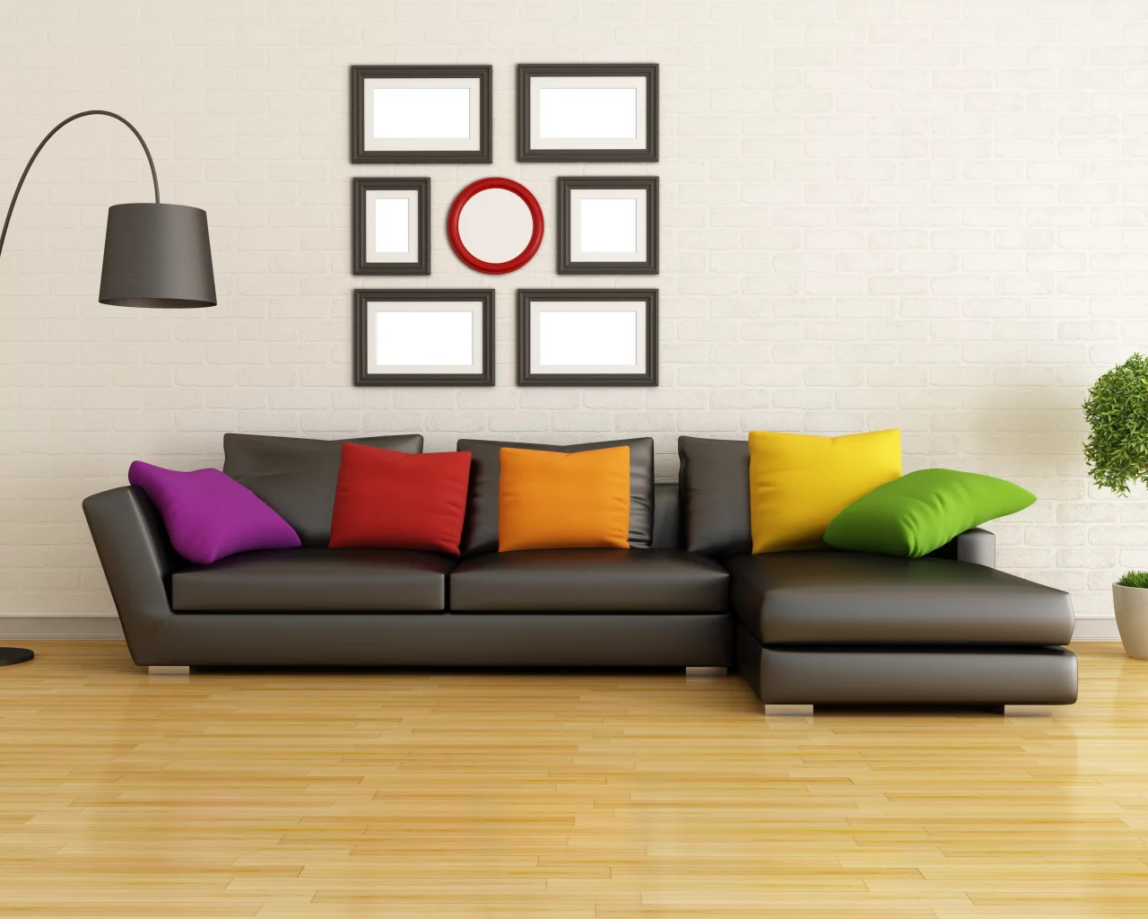 интерьер, lamb, stylish design, interior, couch , modern living room , pillows