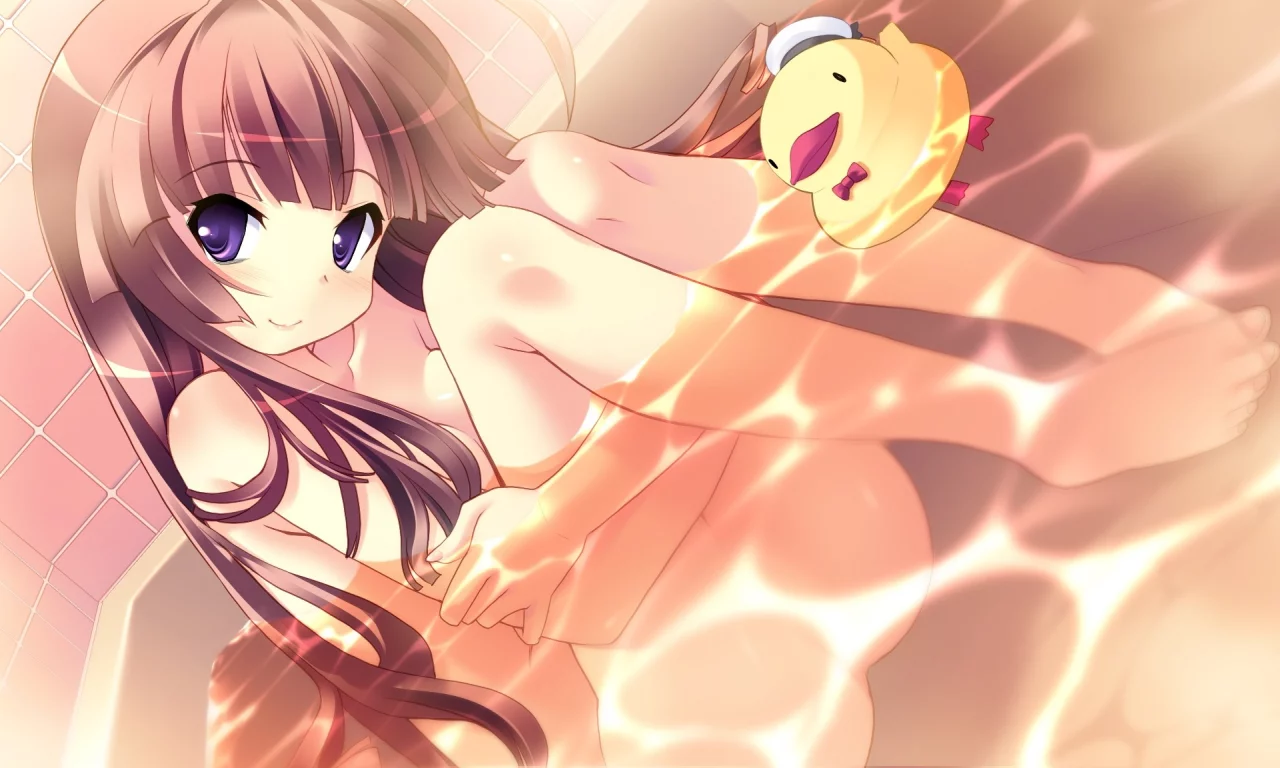 ванна, арт, девушка, tsurugi hagane, hinamidori chiwa, pochi to goshujin-sama