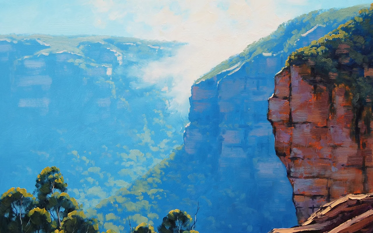 echo point katoomba, арт, artsaus, рисунок