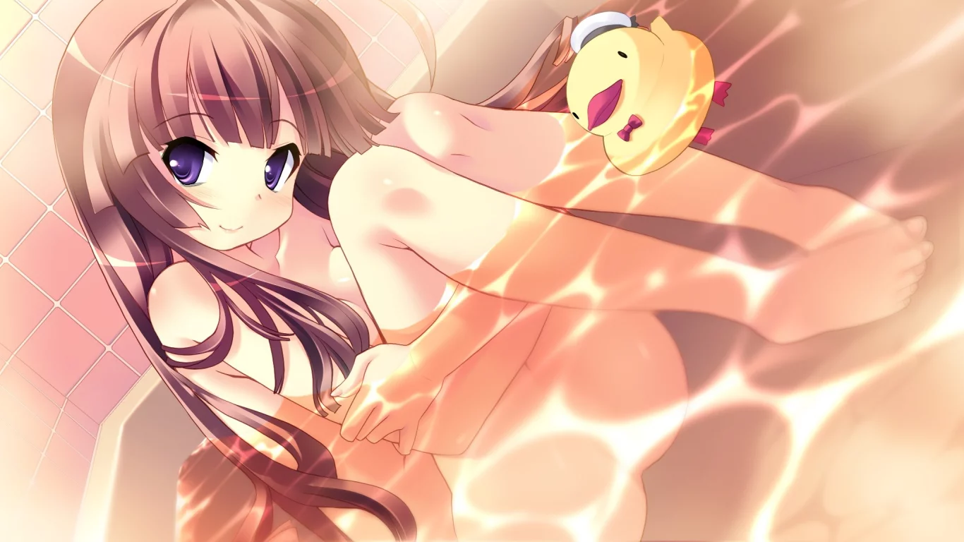 ванна, арт, девушка, tsurugi hagane, hinamidori chiwa, pochi to goshujin-sama