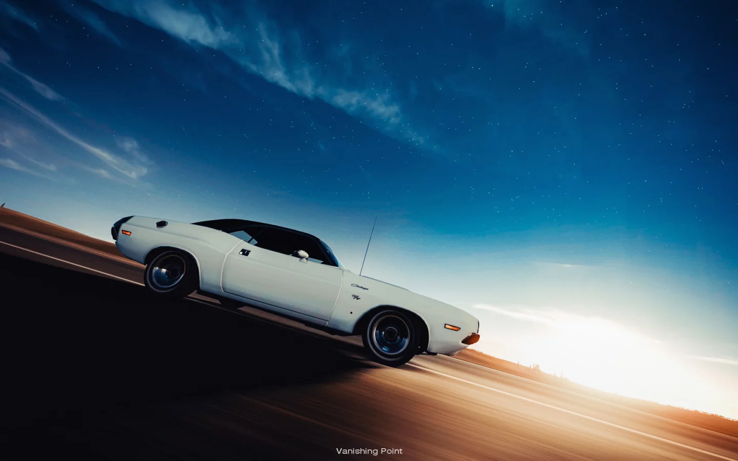 в движении, dodge challenger, vanishing point, muscle car, додж