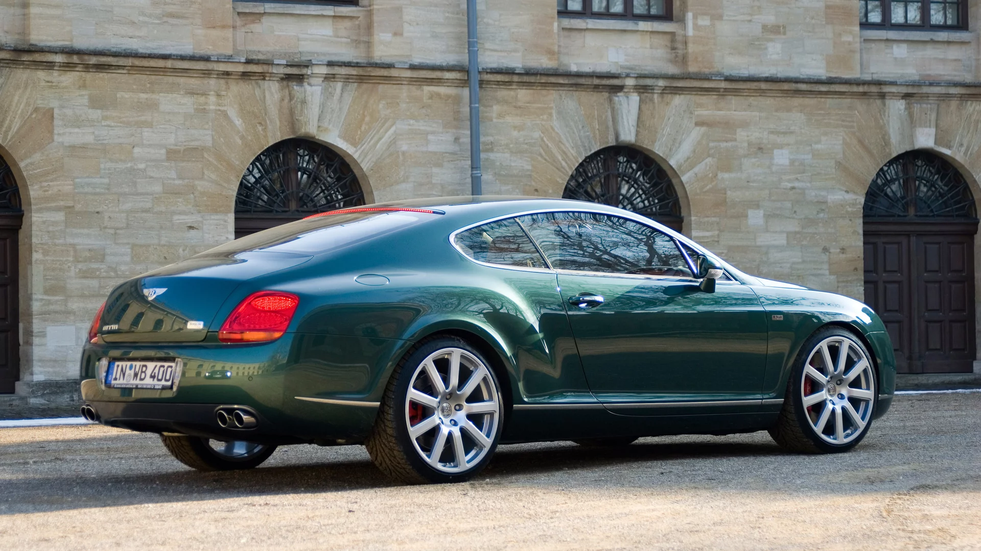 Bentley, тюнинг, зелёный