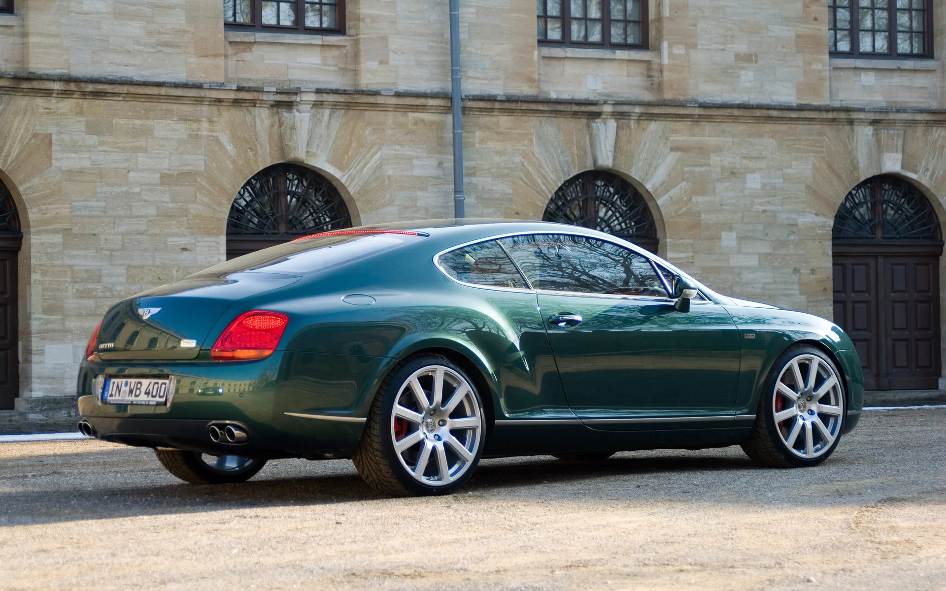 Bentley, тюнинг, зелёный