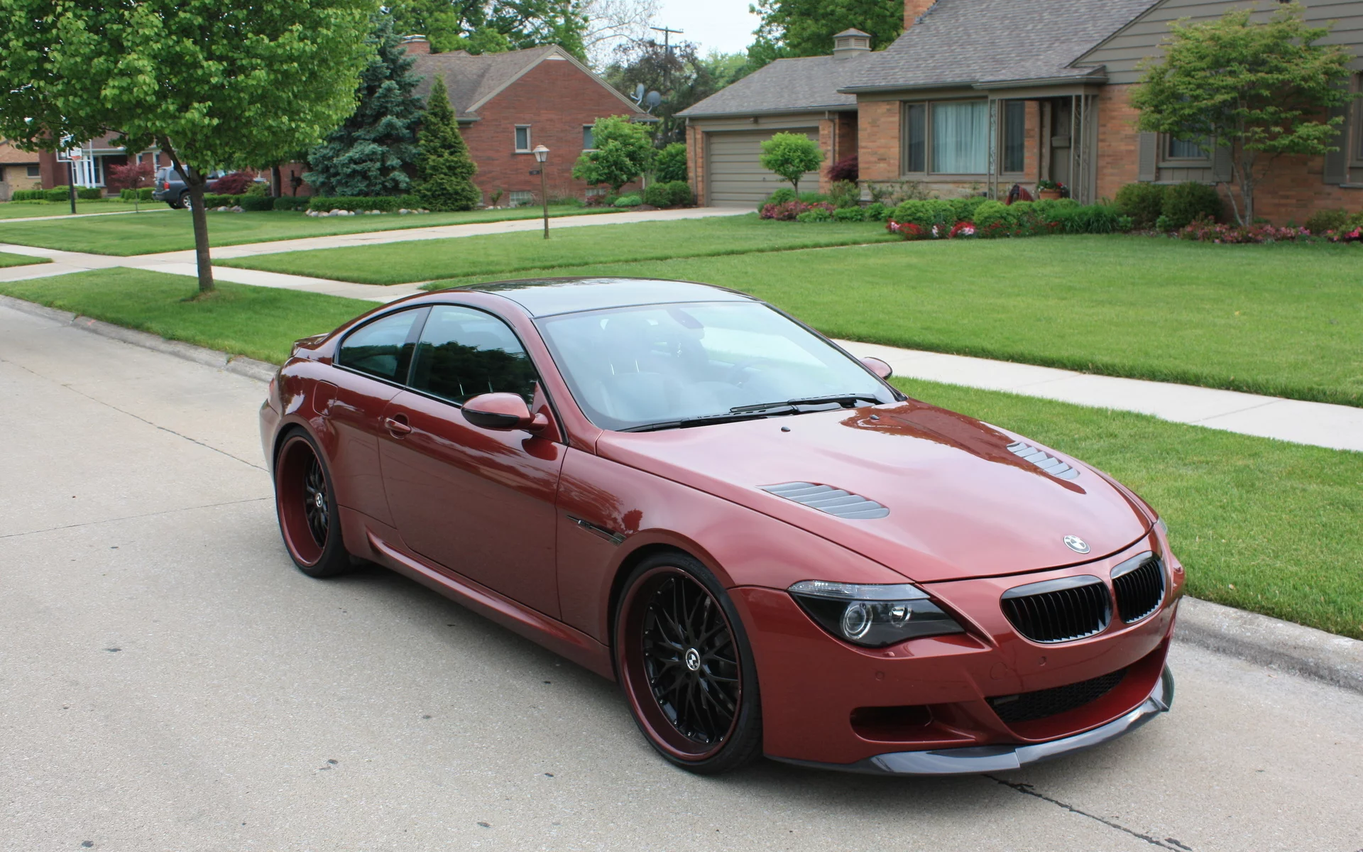 BMW, m6, красный