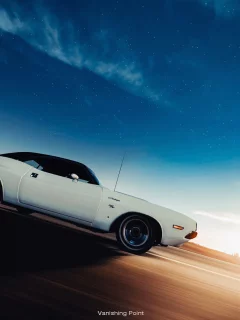 в движении, dodge challenger, vanishing point, muscle car, додж