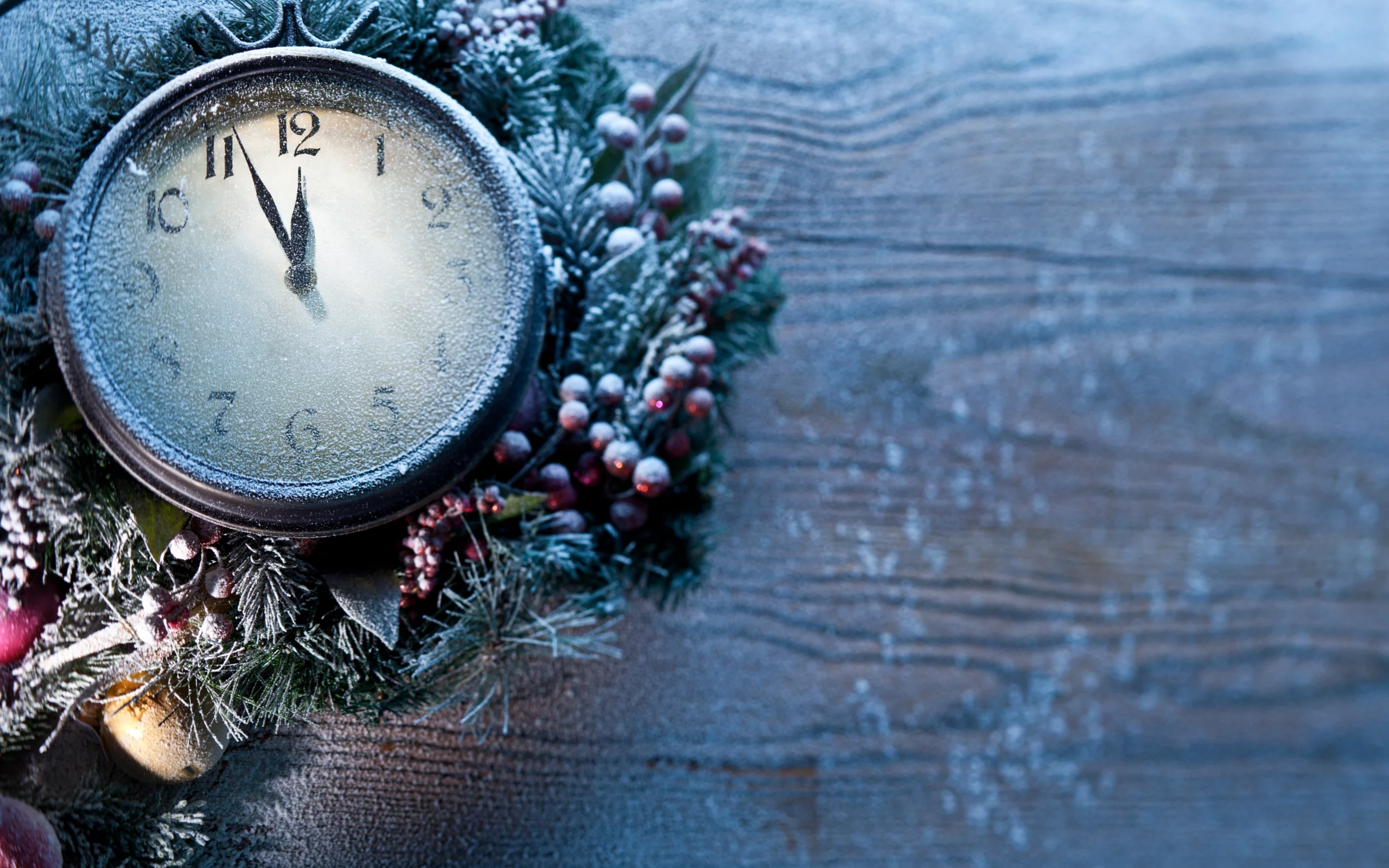 новый год, рождество, clock, new year, frozen