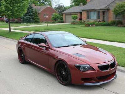 BMW, m6, красный