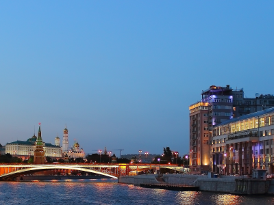 Москва, вечер, огни