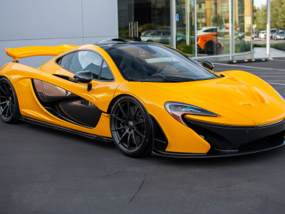 McLaren, P1, yellow, supercar