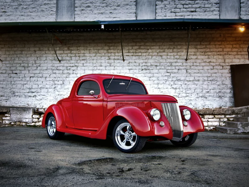 1936, машина, hot rod, ford, фон