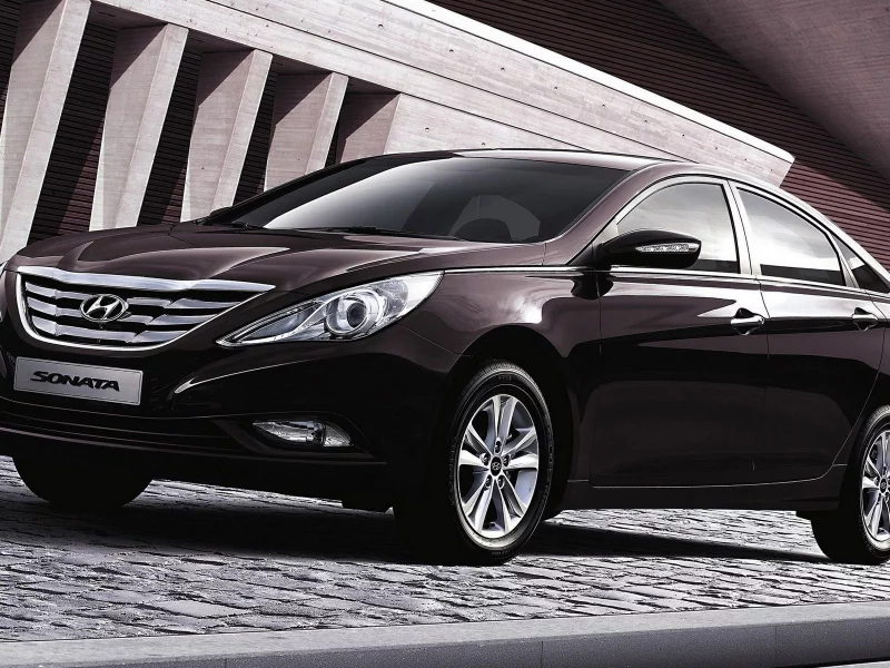Hyundai, sonata, черная