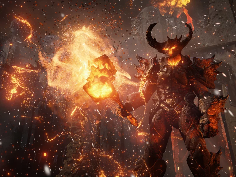 unreal engine 4, игра, арт, демон