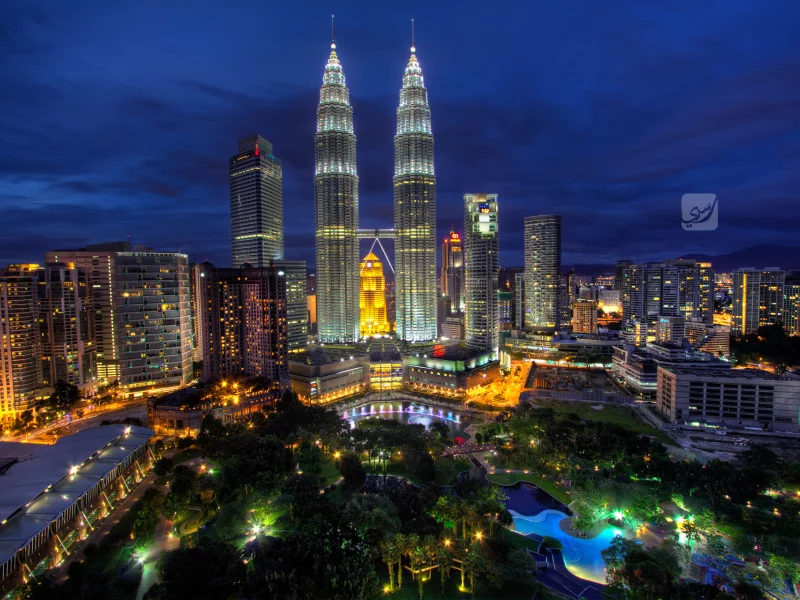 куала-лумпур, ночь, kuala lumpur, малайзия, blue hour, malaysia