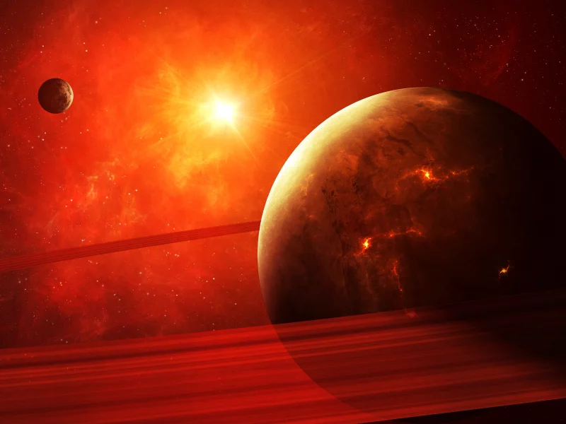 apocalypse, planet, red, light, sci fi