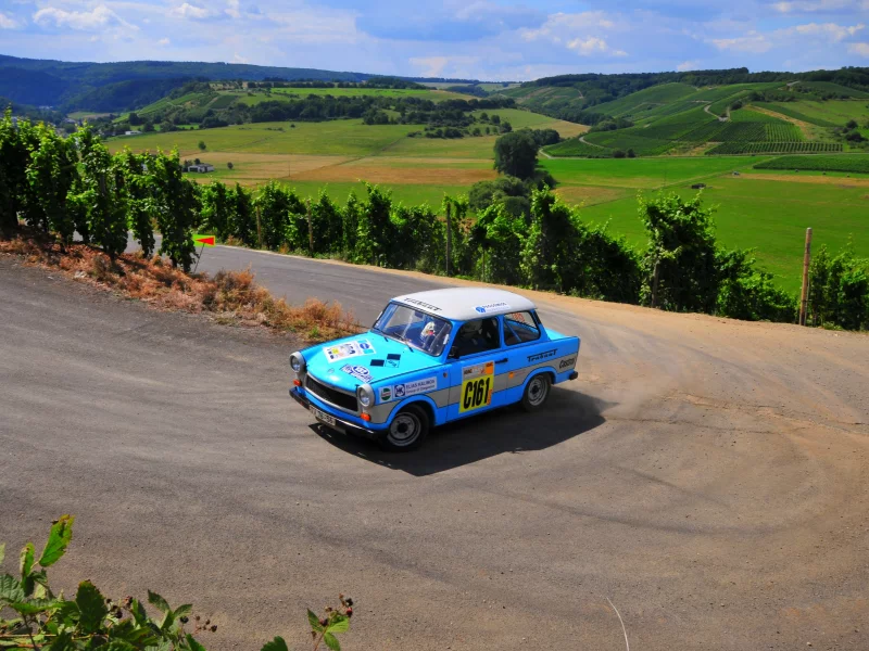 авто, синий, ралли, порот, trabant, спорт, вид с верху, rally