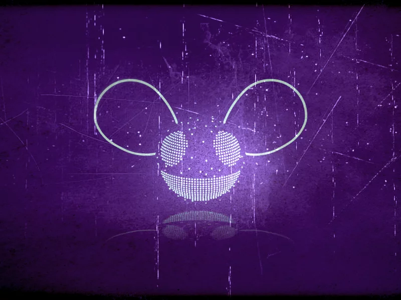 дэдмаус, deadmau5, музыка, фиолетовый, фон, глаза