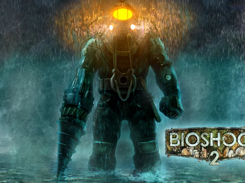 Bioshock, Big Daddy, Биошок, Большой Папочка, вода