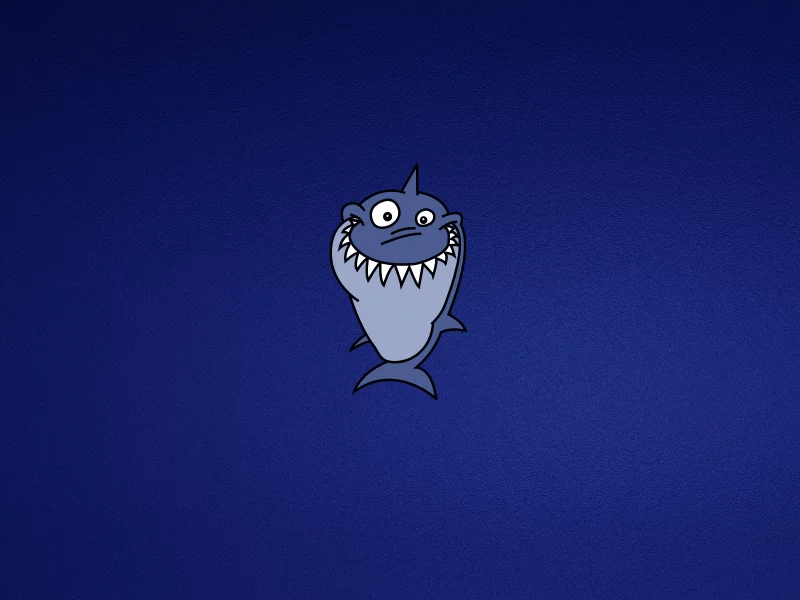 синий, минимализм, зубастая, улыбка, shark, акула
