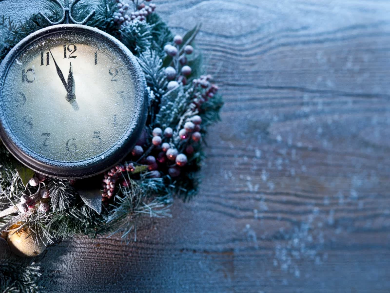 новый год, рождество, clock, new year, frozen