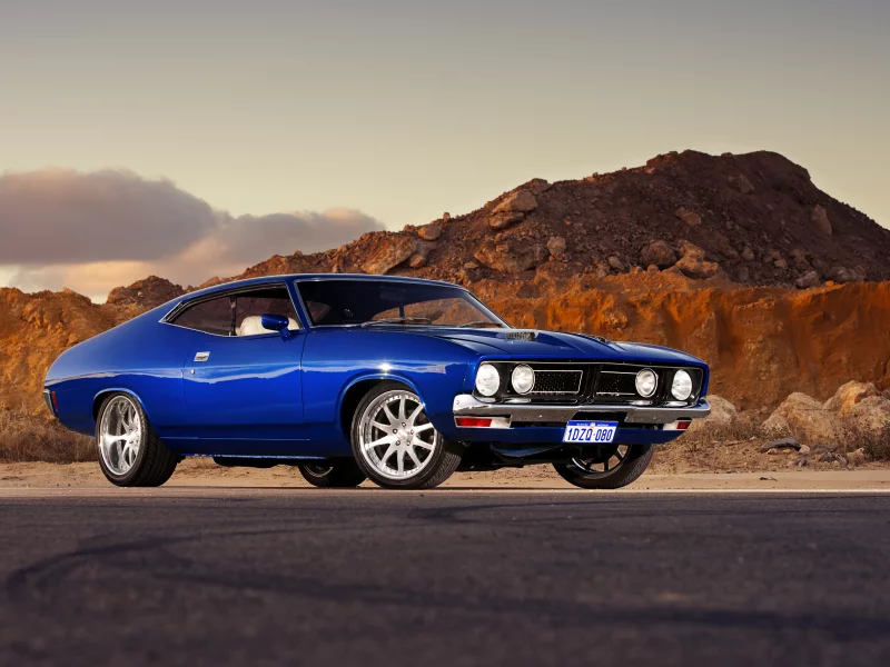 форд, ford falcon gt, hq wallpaper, автообои, форд, muscle car
