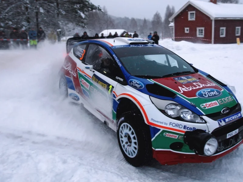 фары, ford, fiesta, гонка, машина, передок, rally, спорт, авто, wrc